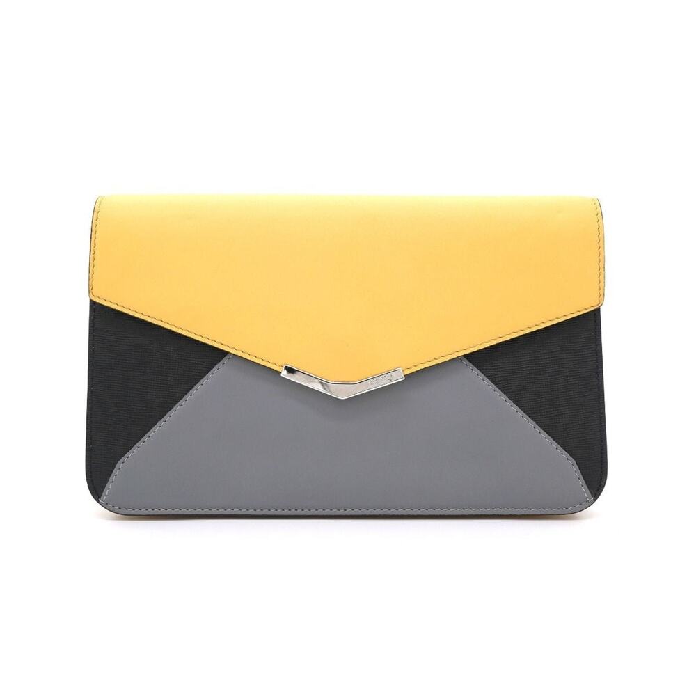 Fendi 2Jours Wrislet Envelope Leather Clutch - Envelope Clutch